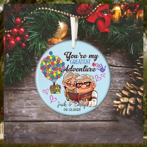 Personalized Carl and Ellie Christmas Ornament