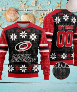 Personalized Carolina Hurricanes Ugly Sweater For Christmas