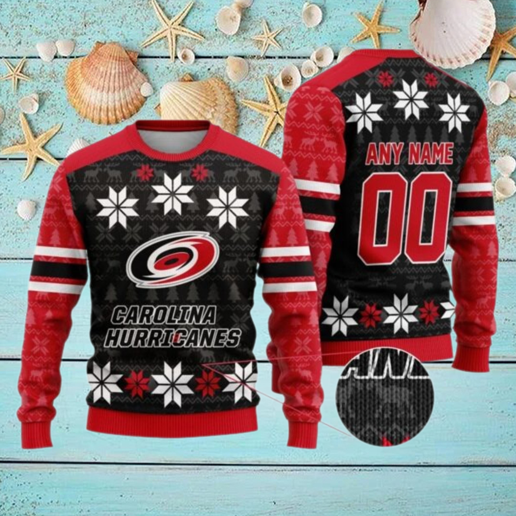 Personalized Carolina Hurricanes Ugly Sweater For Christmas Personalized Carolina Hurricanes Ugly Sweater For Christmas