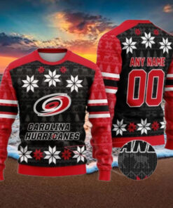 Personalized Carolina Hurricanes Ugly Sweater For Christmas
