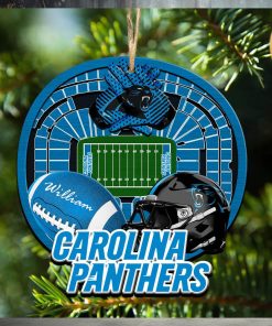 Personalized Carolina Panthers Ornament NFL Stadium Your Name