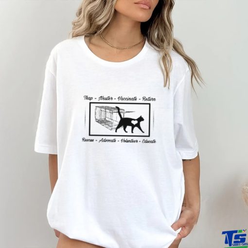 Personalized Cat Rescue Logo Cat Trap Tnr Shirt