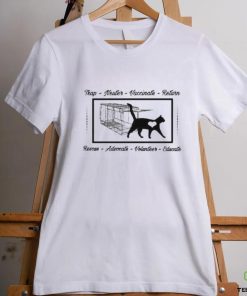 Personalized Cat Rescue Logo Cat Trap Tnr Shirt