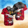 hicago Blackhawks Tiki Adventure Hawaiian Shirt