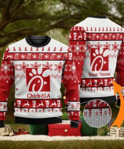 Personalized Chick fil A Ugly Custom Name Ugly Gift Christmas 3D Sweater For Men And Women