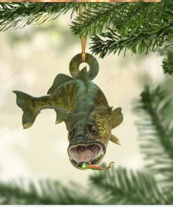 Personalized Christmas Fishing Ornament