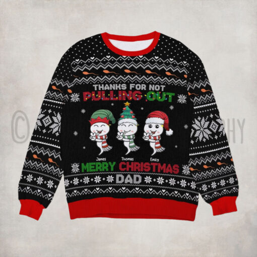 Personalized Christmas Gifts For Dad Ugly Sweater Funny Sperm 03ohti151024