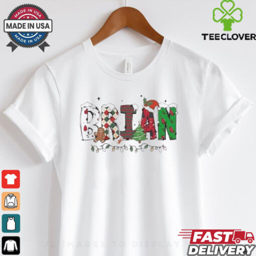Personalized Christmas Name Brian Shirt