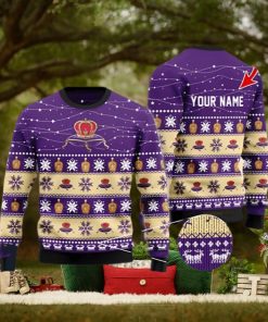 Personalized Christmas Twinkle Lights Crown Royal Christmas Beer Sweater