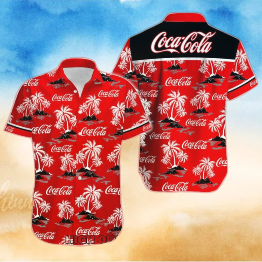 Personalized Coca Cola Tropical Coconut Hawaiian Shirt Personalized Coca Cola Tropical Coconut Hawaiian Shirt