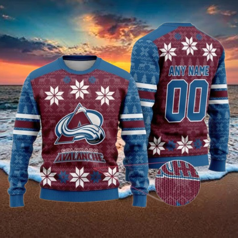 Personalized Colorado Avalanche Ugly Sweater For Christmas Personalized Colorado Avalanche Ugly Sweater For Christmas