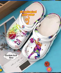 Personalized Colorful Basketball Gifts Crocs