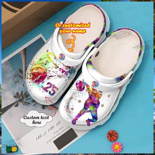 Personalized Colorful Basketball Gifts Crocs