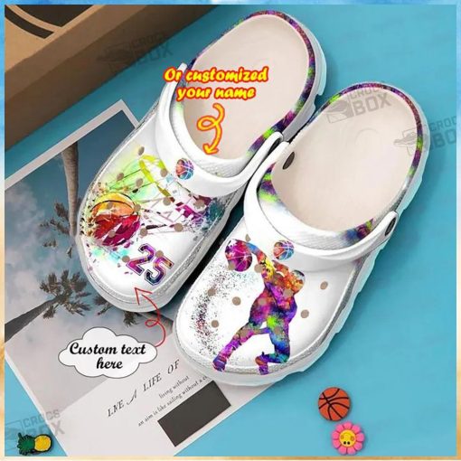 Personalized Colorful Basketball Gifts Crocs