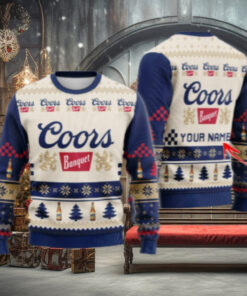 Personalized Coors Banquet Classic Ugly Christmas Sweater