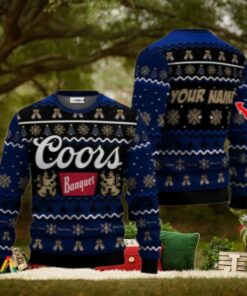 Personalized Coors Banquet Holiday Cheer Ugly Sweater