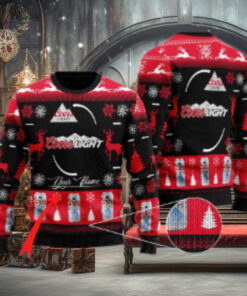 Personalized Coors Light Christmas Ugly Sweater