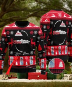 Personalized Coors Light Christmas Ugly Sweater