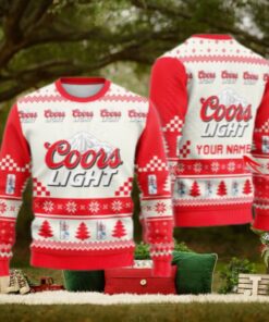 Personalized Coors Light Classic Ugly Christmas Sweater