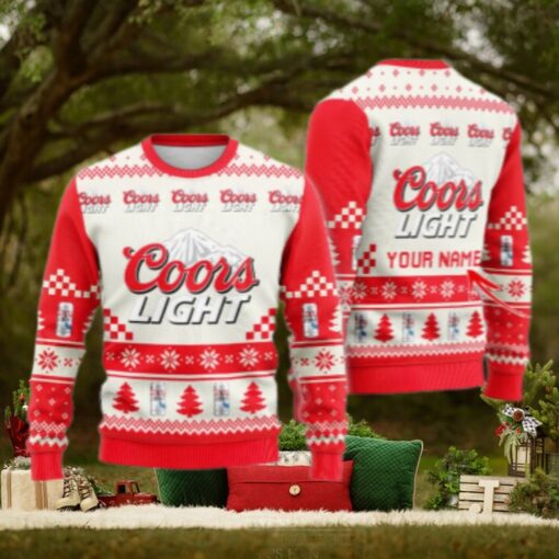 Personalized Coors Light Classic Ugly Christmas Sweater