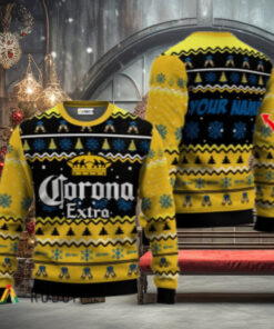 Personalized Corona Extra Holiday Cheer Ugly Sweater