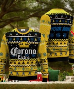 Personalized Corona Extra Holiday Cheer Ugly Sweater
