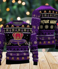 Personalized Crown Royal Ugly Xmas Sweater, Drinking Whiskey Christmas Sweater Woman