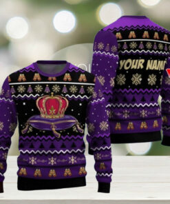 Personalized Crown Royal Ugly Xmas Sweater, Drinking Whiskey Christmas Sweater Woman