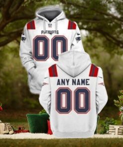 Personalized Custom Name And Number New England Patriots 3D All Over Print Hoodie Zipup Hoodie Sweatshirt Tshirt Football Gift