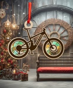 Personalized Cycling Bicycle Christmas Ornament