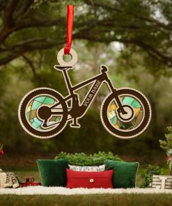 Personalized Cycling Bicycle Christmas Ornament