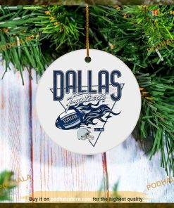 Personalized Dallas Football Christmas Ornament,