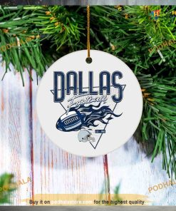 Personalized Dallas Football Christmas Ornament,