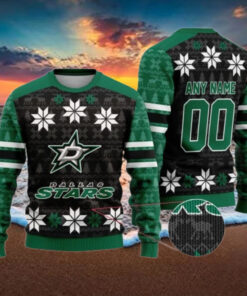 Personalized Dallas Stars Ugly Sweater For Christmas