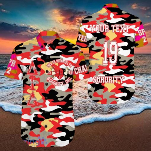 Personalized Delta Iota Delta Camo Hawaiian Shirt For Men And Women