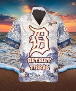 Personalized Detroit Tigers Hawaiian Shirt, Detroit Tigers Aloha Shirt, MLB Hawaiian Shirt