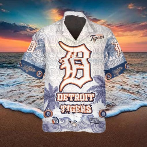 Personalized Detroit Tigers Hawaiian Shirt, Detroit Tigers Aloha Shirt, MLB Hawaiian Shirt