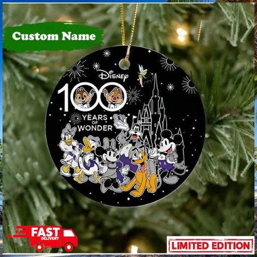 Personalized Disney 100 Years of Wonder Christmas Tree Decorations Ornament