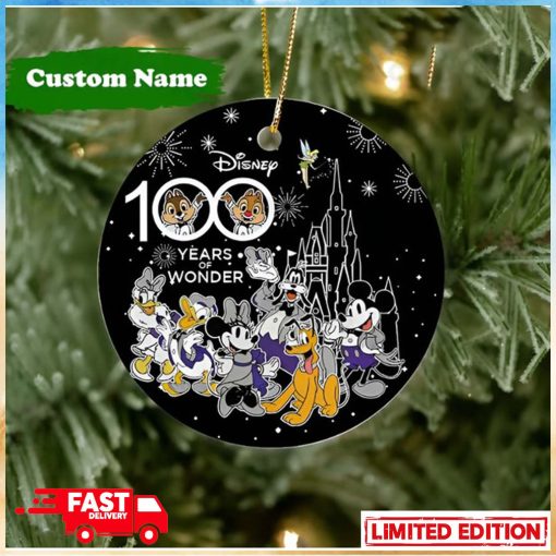 Personalized Disney 100 Years of Wonder Christmas Tree Decorations Ornament