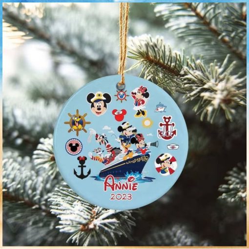 Personalized Disney Cruise Christmas Ornament