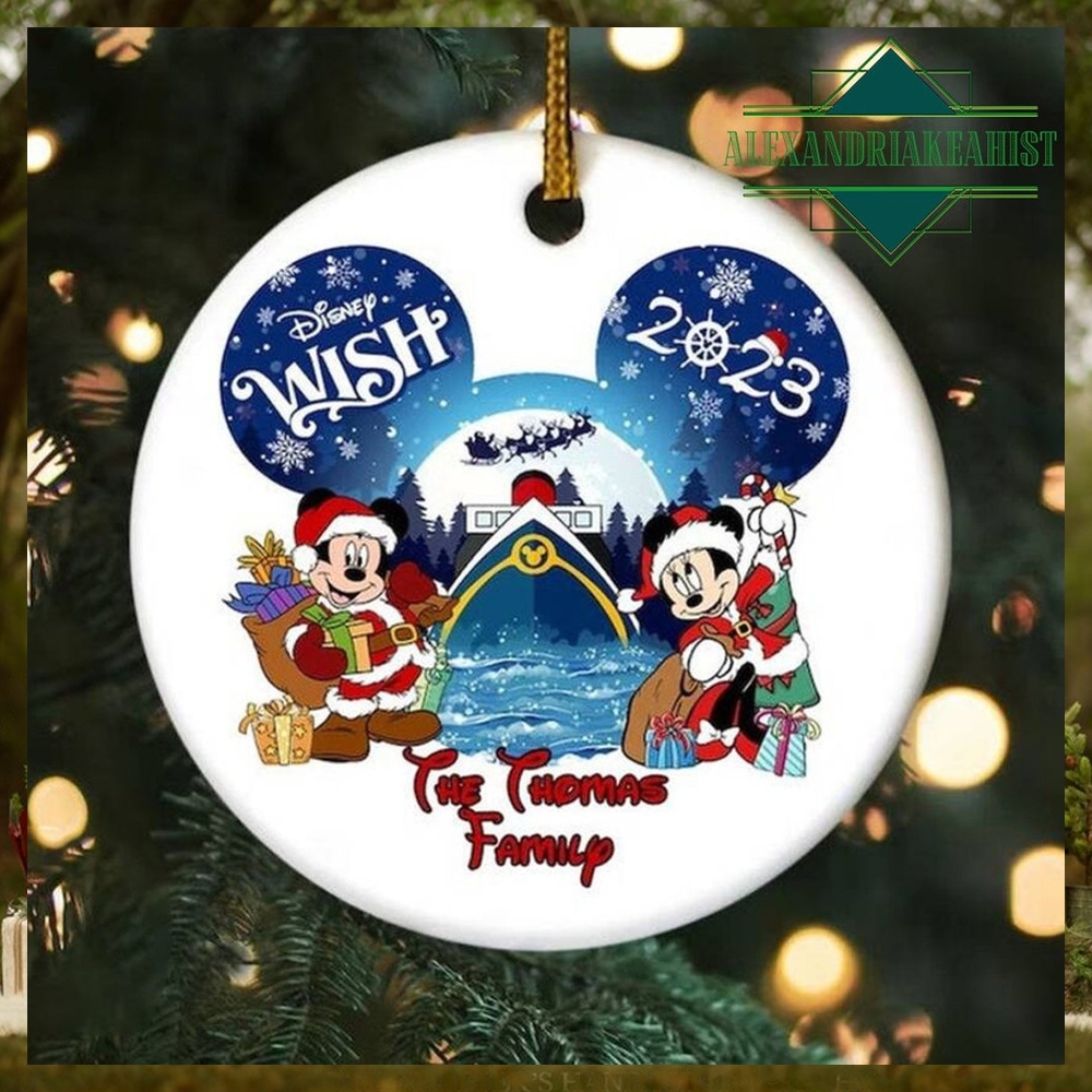 Personalized Disney Disney Cruise Christmas Ornament, Family Cruise Trip Keepsake, Mickey Minnie Ornament Personalized Disney Disney Cruise Christmas Ornament, Family Cruise Trip Keepsake, Mickey Minnie Ornament