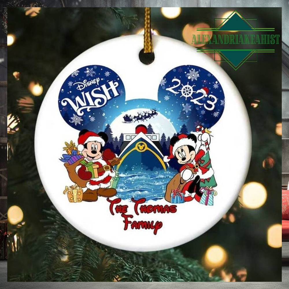 Personalized Disney Disney Cruise Christmas Ornament, Family Cruise Trip Keepsake, Mickey Minnie Ornament Personalized Disney Disney Cruise Christmas Ornament, Family Cruise Trip Keepsake, Mickey Minnie Ornament