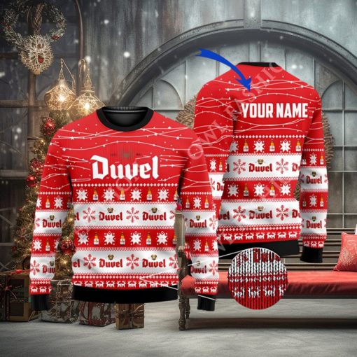 Personalized Duvel Beer Christmas Sweater