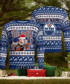 Personalized Edmonton Oilers NHL Ugly Christmas Sweater