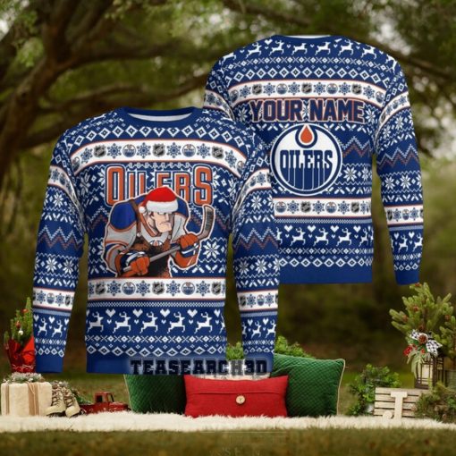 Personalized Edmonton Oilers NHL Ugly Christmas Sweater