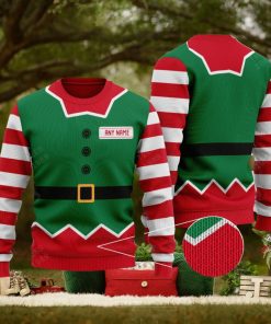 Personalized Elf 1 Knitted Christmas 3D Sweater Gift Holidays