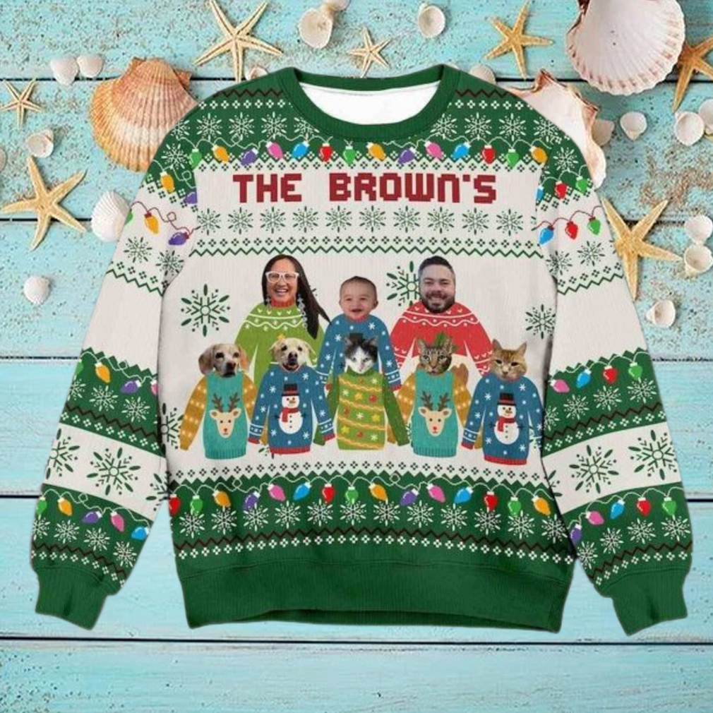 Personalized Family Photo Christmas Sweater, Custom Ugly Xmas Design Personalized Family Photo Christmas Sweater, Custom Ugly Xmas Design