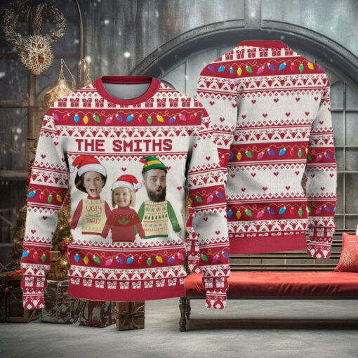 Personalized Family Photo Ugly Sweater