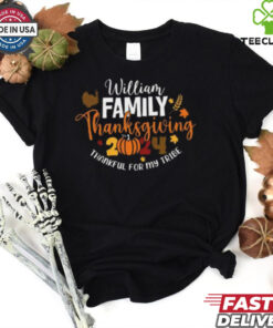 Personalized Family Thanksgiving 2024 Fall Season Shirt