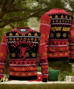 Personalized Fireball Holiday Cheer Ugly Sweater